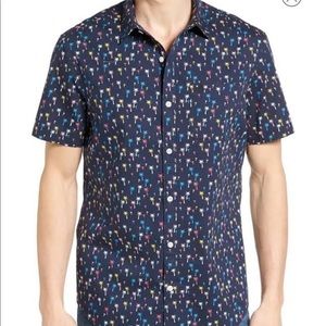 Original Penguin Short Sleeve Palm Print Shirt